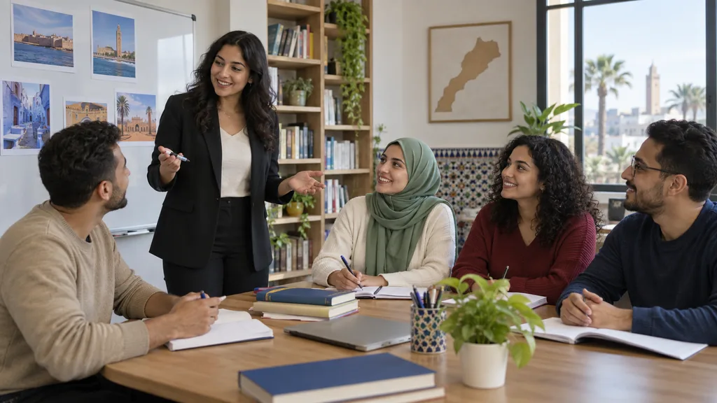 Conseils pour apprendre une langue : un cours en petit groupe.